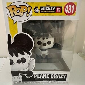 Funko Pop Mickey Plane Crazy Vinyl Figure NWT